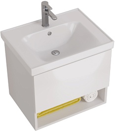 Dreja Мебель для ванной Perfecto 60 подвесная белая – фотография-3